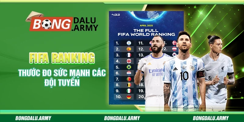FIFA Ranking - Thước đo sức mạnh các đội tuyển