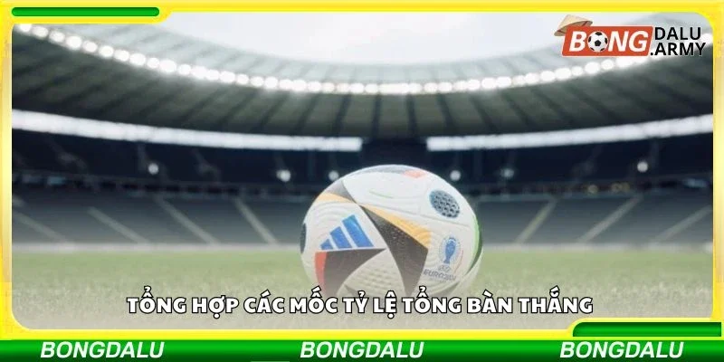 Tổng hợp các mốc tỷ lệ tổng bàn thắng 